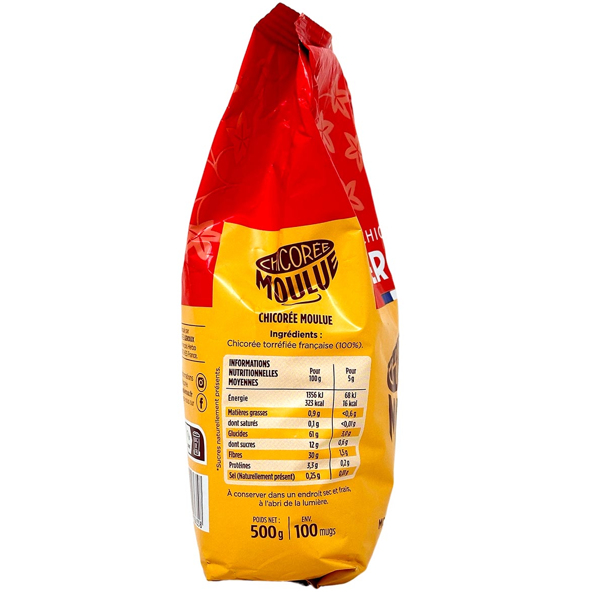 Leroux Chicorée torréfiée Moulue Gemahlener Zichorienkaffee ohne Koffein 500gr.