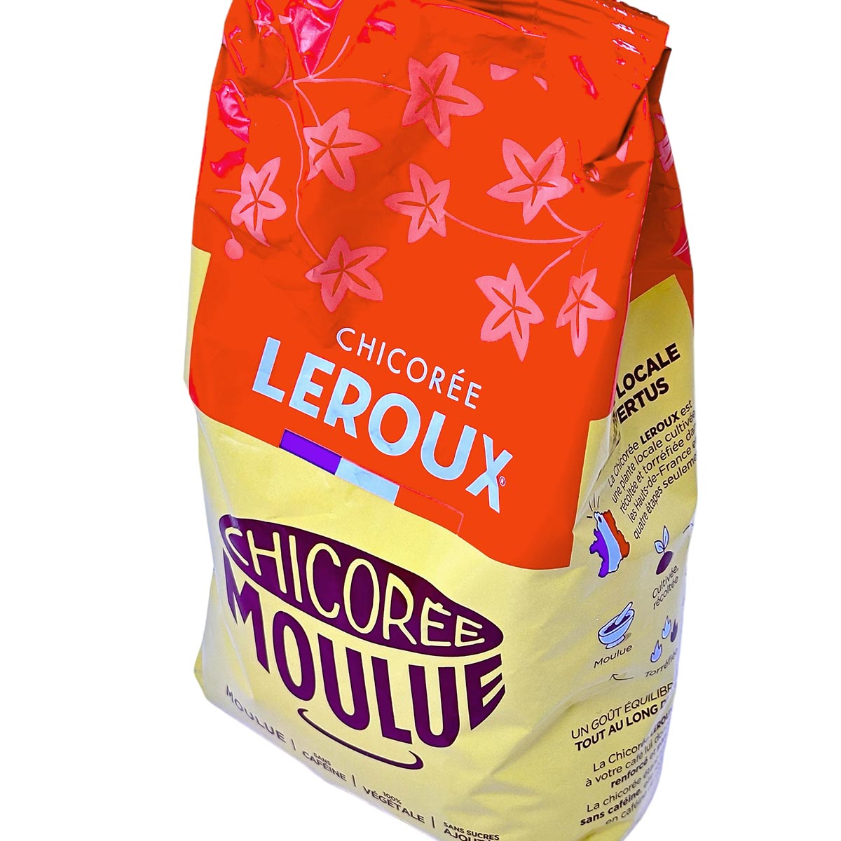 Leroux Chicorée torréfiée Moulue Gemahlener Zichorienkaffee ohne Koffein 500gr.