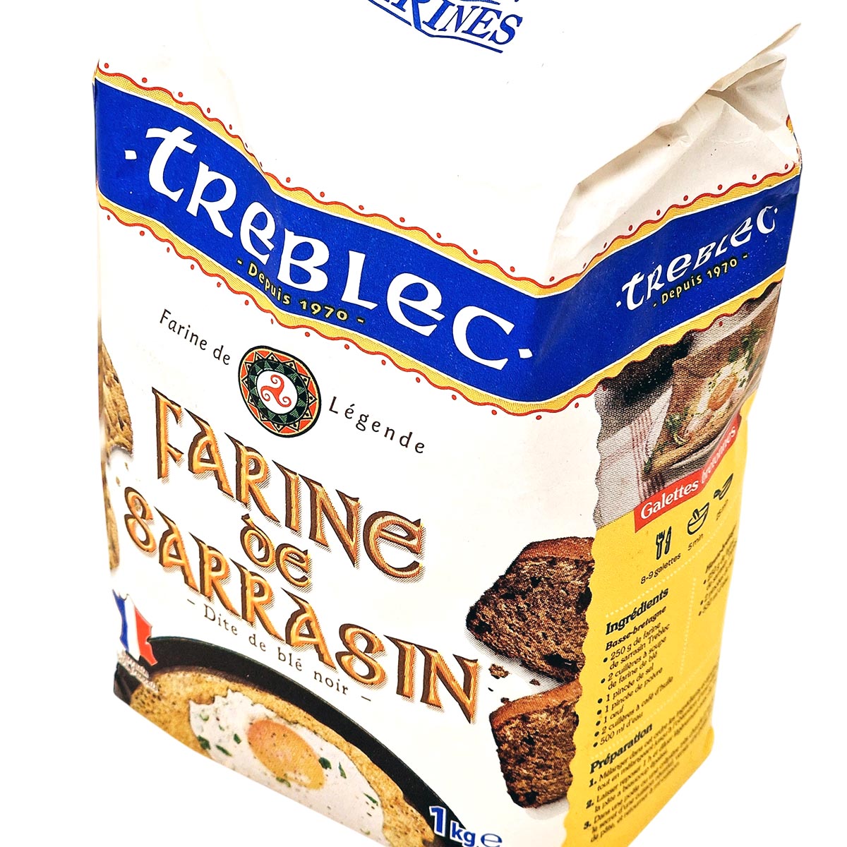 Treblec Farine de Sarrasin Buchweizenmehl 1 KG aus Frankreich