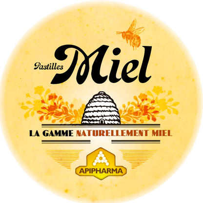 APIPHARMA Honig-Pastillen – Handgefertigte mit Auvergne-Honig aus Frankreich, 50g
