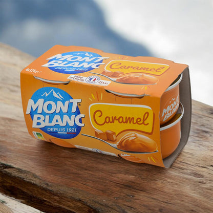 Mont Blanc Creme Caramel: Verführerisches Karamell-Pudding-Dessert in cremiger Perfektion 4 x 125g