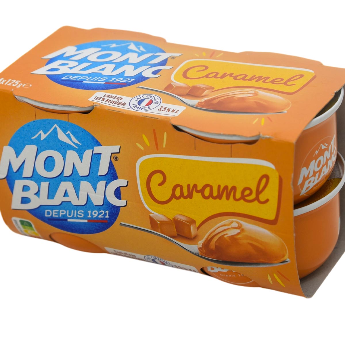 Mont Blanc Creme Caramel: Verführerisches Karamell-Pudding-Dessert in cremiger Perfektion 4 x 125g