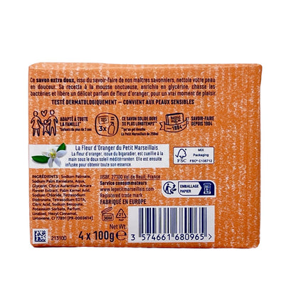 Le Petit Marseillais Orangenblüten Seife - Extra sanft - extra doux - 4x 100g