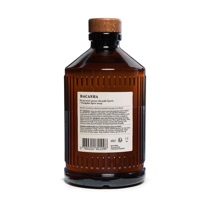 Bacanha Pumpkin Spice Sirup 400 ml - Französischer Kürbisgenuss in jeder Flasche