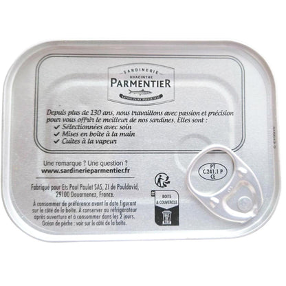 Sardinerie Parmentier Grätenlose Sardinenfilet in kalt gepresstem Olivenöl