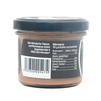 ***- 50 % Rabatt*** Dürrröhrsdorfer Pfefferkuchen-Leberwurst im Glas, 90g