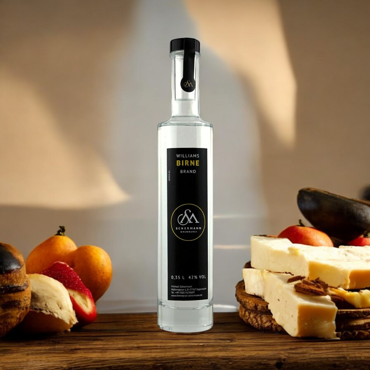 Brennerei Schermann Birnenbrand „Wahlsche“ 0,35l 42% Vol.