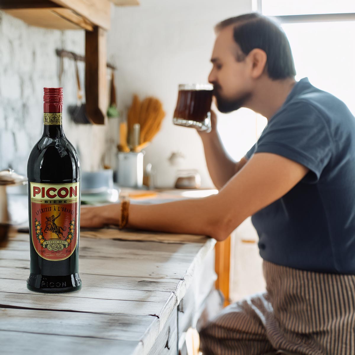 Picon Bière Bierapéritif á la Orange - 6 x 1 Liter - Erfrischender Aperitif