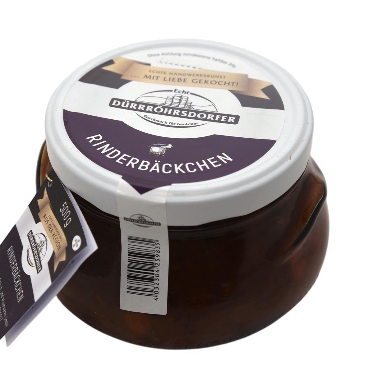 Dürrröhrsdorfer Rinderbäckchen – Zartes Fleisch im Glas, traditionell 500g