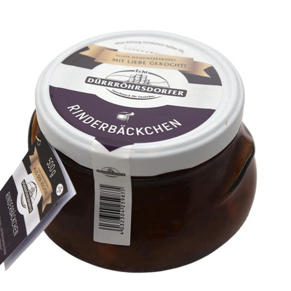 Dürrröhrsdorfer Rinderbäckchen – Zartes Fleisch im Glas, traditionell 500g