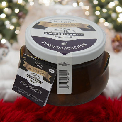 Dürrröhrsdorfer Rinderbäckchen – Zartes Fleisch im Glas, traditionell 500g