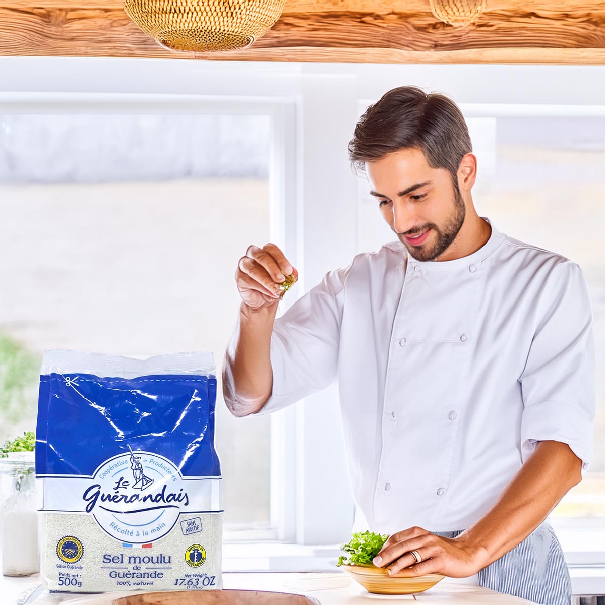 Sel de Guérande Meersalz - 500g - Natürliches, feines Salz für erstklassige Gerichte