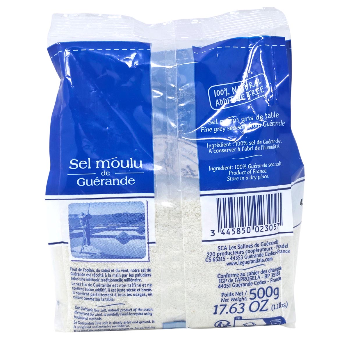 Sel de Guérande Meersalz - 500g - Natürliches, feines Salz für erstklassige Gerichte