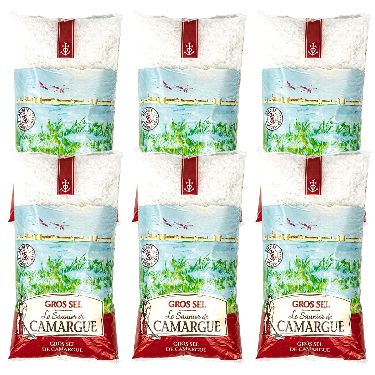 Le Saunier de Camargue Gros Sel - Grobes Meersalz aus Frankreich 6 x 1000g