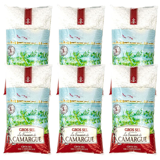 Le Saunier de Camargue Gros Sel - Grobes Meersalz aus Frankreich 6 x 1000g