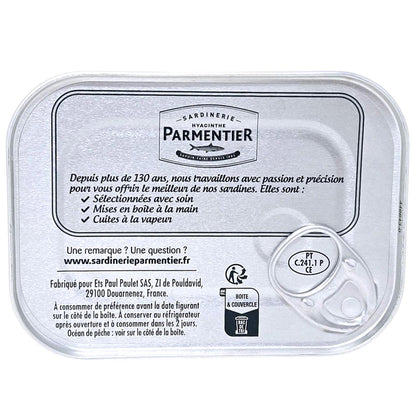 Sardinerie Parmentier Pikante Sardinen in Olivenöl: Mit feuriger Chili-Note