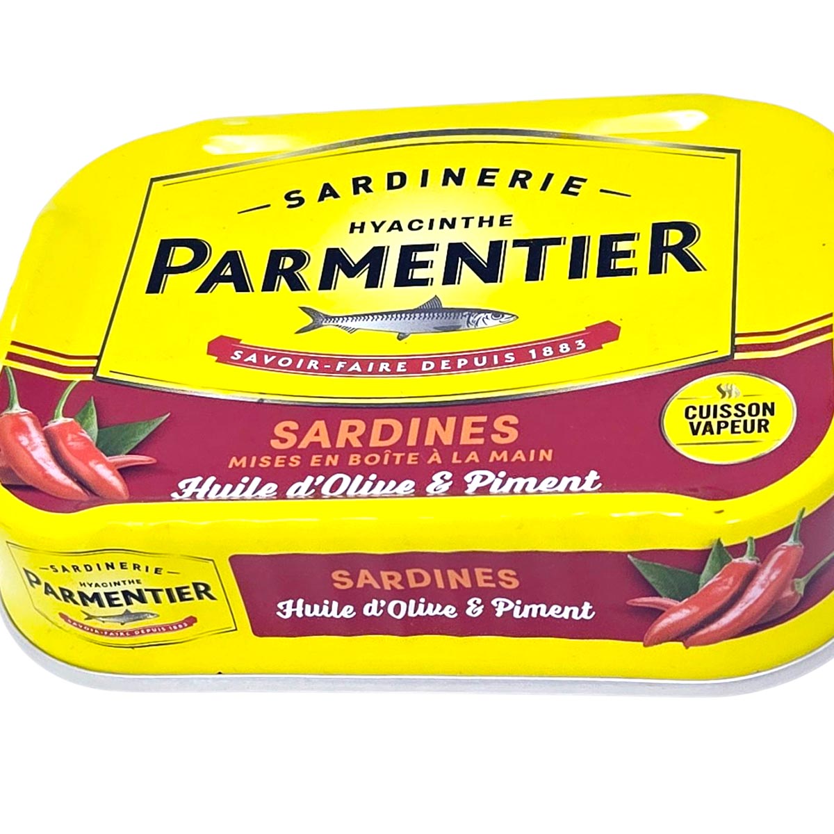 Sardinerie Parmentier Pikante Sardinen in Olivenöl: Mit feuriger Chili-Note