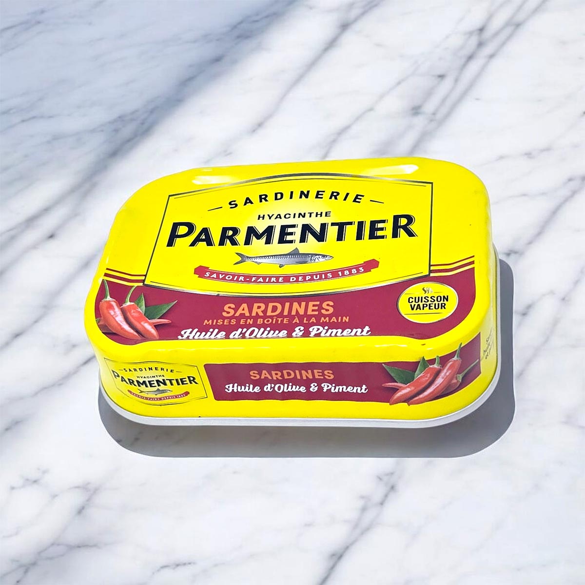 Sardinerie Parmentier Pikante Sardinen in Olivenöl: Mit feuriger Chili-Note