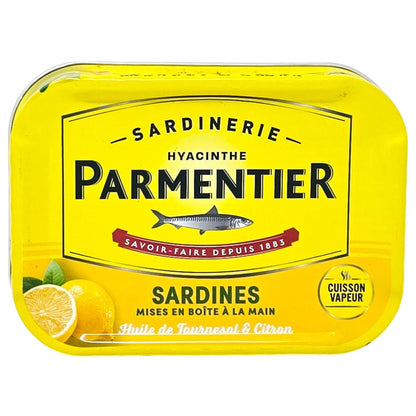 Sardinerie Parmentier Französische Sardinen: Zitrone & Sonnenblumenöl, fangfrisch
