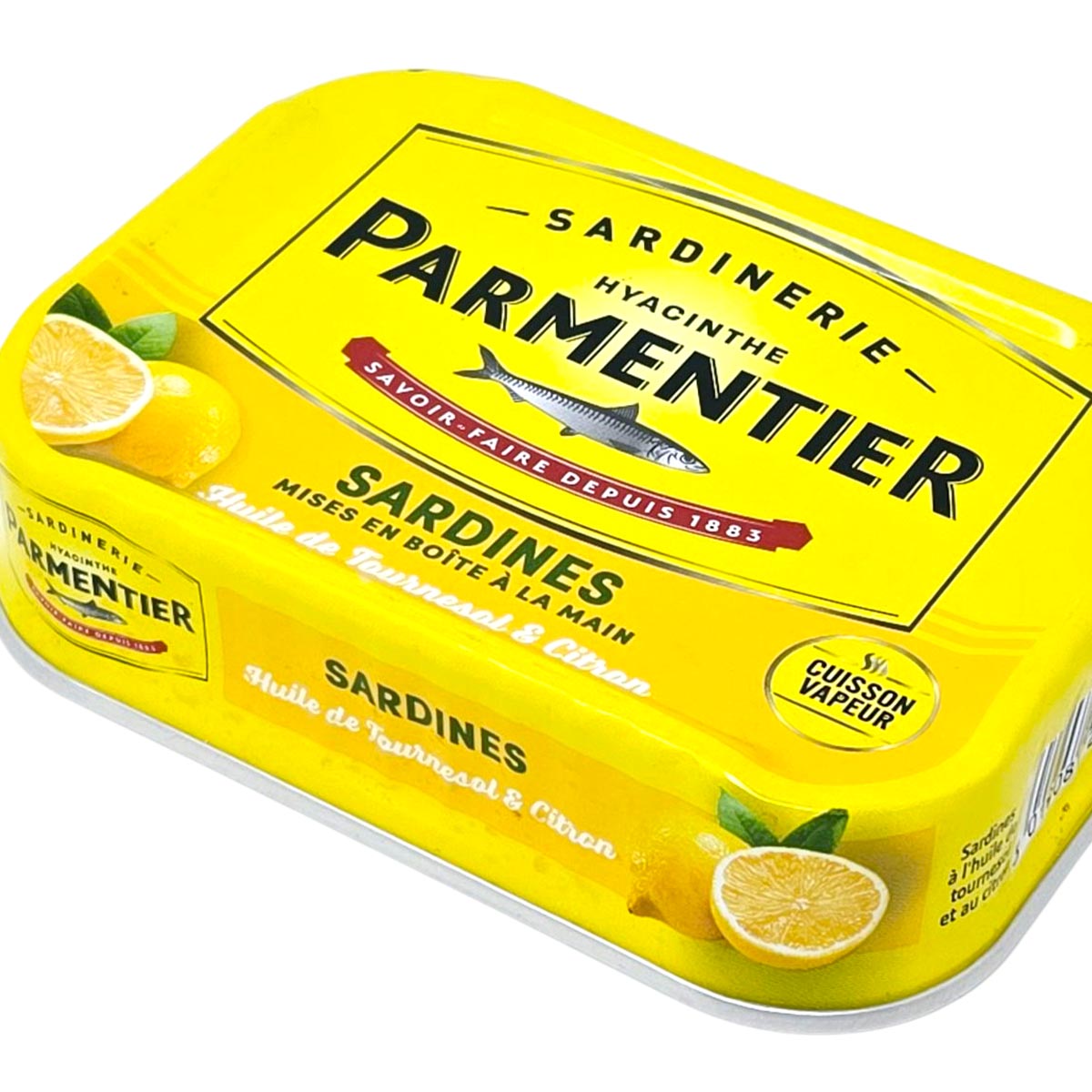 Sardinerie Parmentier Französische Sardinen: Zitrone & Sonnenblumenöl, fangfrisch