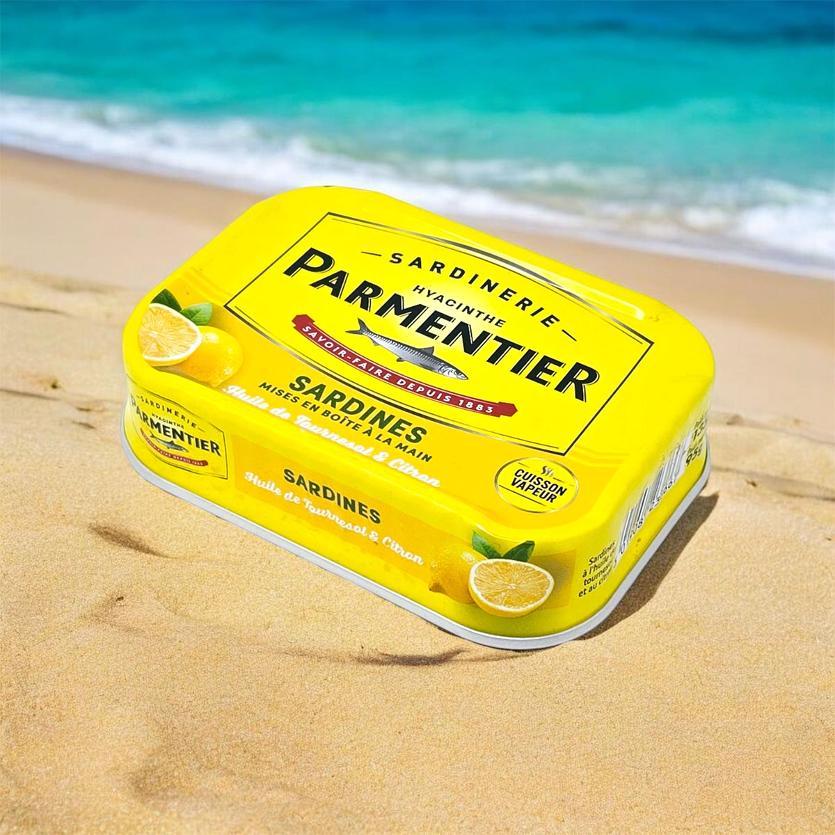 Sardinerie Parmentier Französische Sardinen: Zitrone & Sonnenblumenöl, fangfrisch