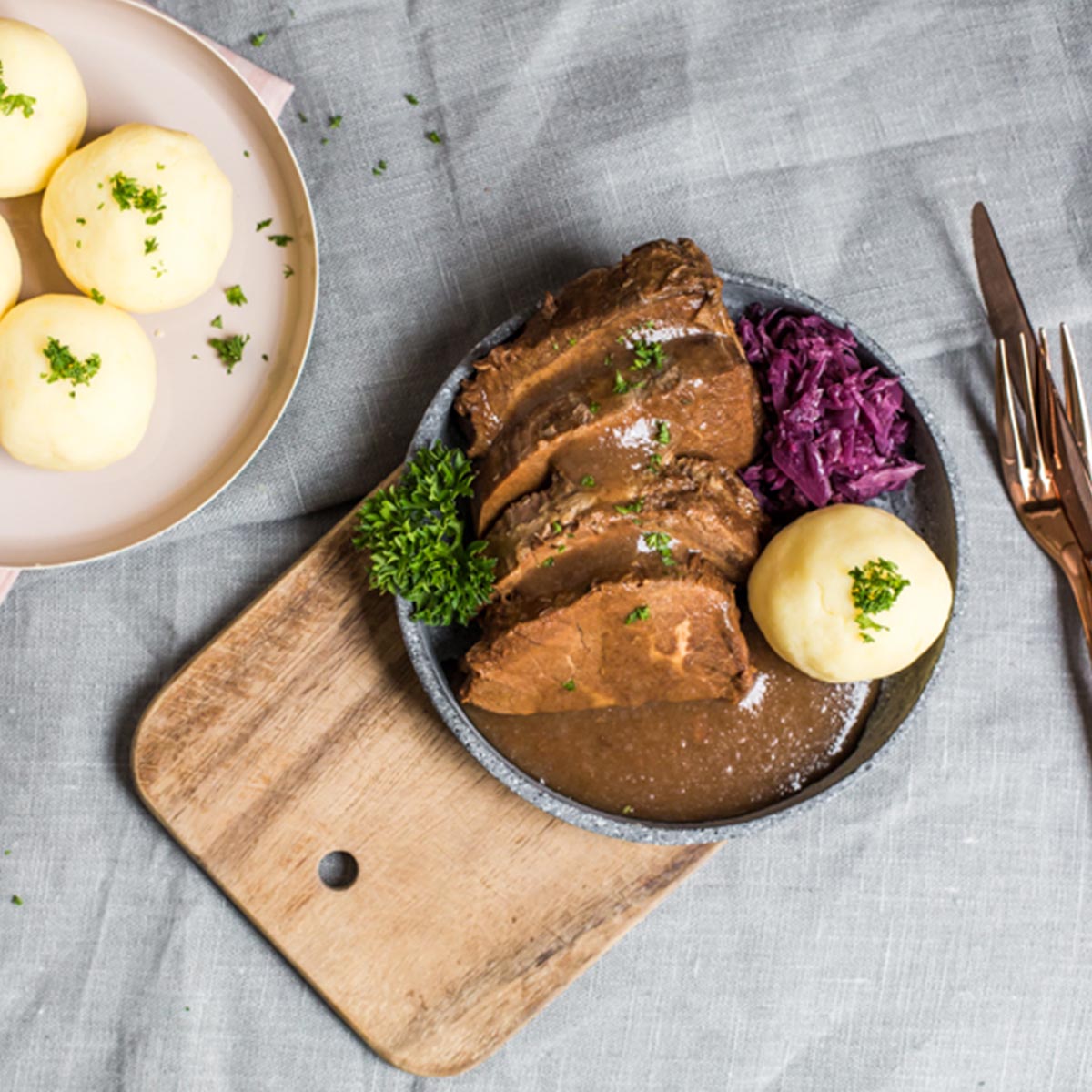 Dürrröhrsdorfer Sauerbraten im Glas – 500 g, 2 Scheiben, fertig und köstlich!