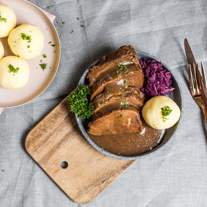 Dürrröhrsdorfer Sauerbraten im Glas – 500 g, 2 Scheiben, fertig und köstlich!