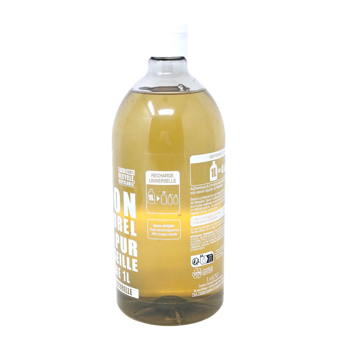 Savon de Marseille extra Pur Le Naturel – 1000ml Nachfüllpack für sanfte Pflege