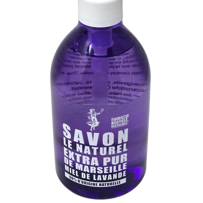Savon Le Naturel Extra Pur de Marseille Fleur Miel de Lavande 500ml Lavendelhonig