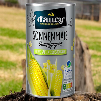 d'aucy Sonnenmais – Natürliche Frische, Ohne Salz & Zuckerzusatz, 285g Dose
