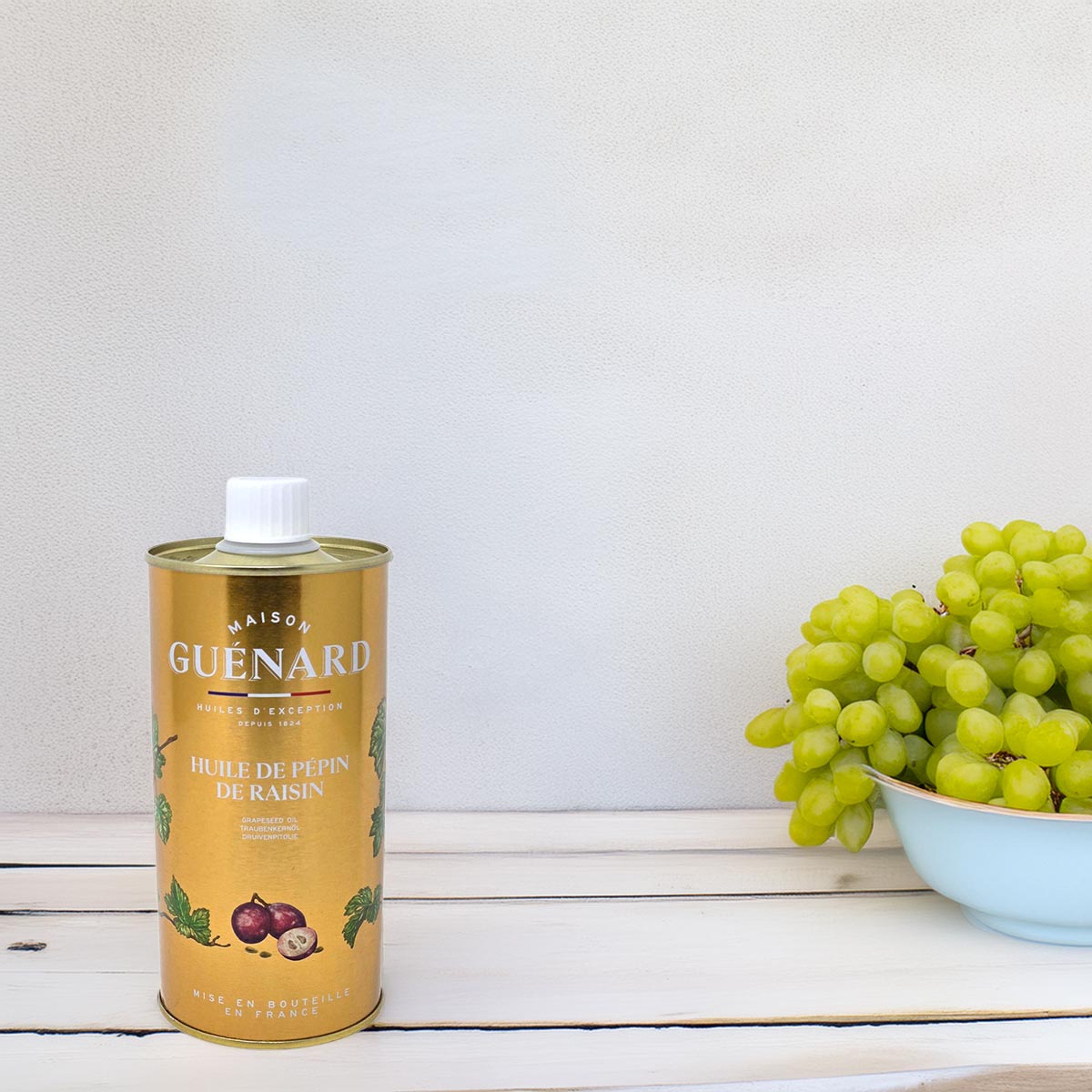 GUÉNARD Traubenkernöl 500ml – Vielseitiges Öl für Küche und Hautpflege