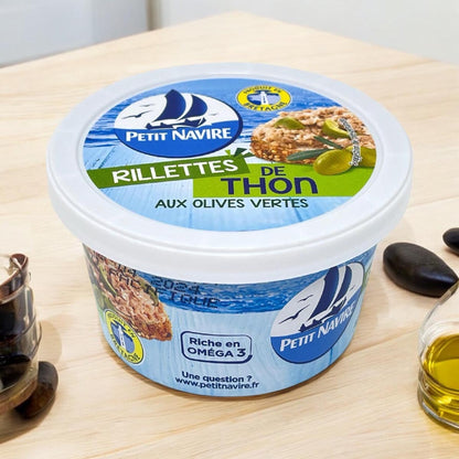 Petit Navire Thunfisch-Rillettes mit Grünen Oliven 125g: Feine Delikatesse