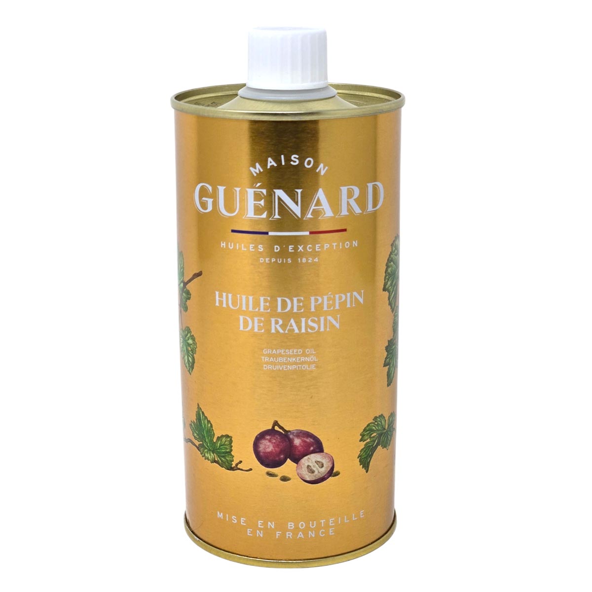 GUÉNARD Traubenkernöl 500ml – Vielseitiges Öl für Küche und Hautpflege