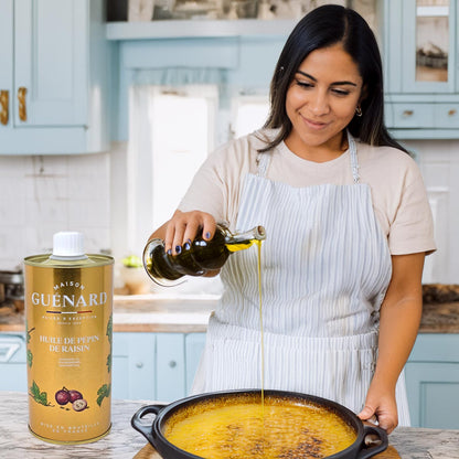 GUÉNARD Traubenkernöl 500ml – Vielseitiges Öl für Küche und Hautpflege