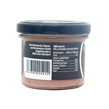 Dürrröhrsdorfer Trüffel-Leberwurst – Edler Genuss im Glas, fein abgestimmt 90g
