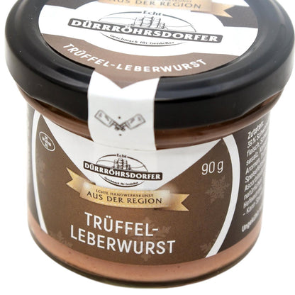 Dürrröhrsdorfer Trüffel-Leberwurst – Edler Genuss im Glas, fein abgestimmt 90g
