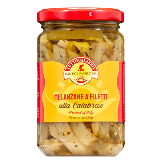 TuttoCalabria Auberginenfilets in Öl mit echtem kalabrischen Chili – Authentischer Genuss