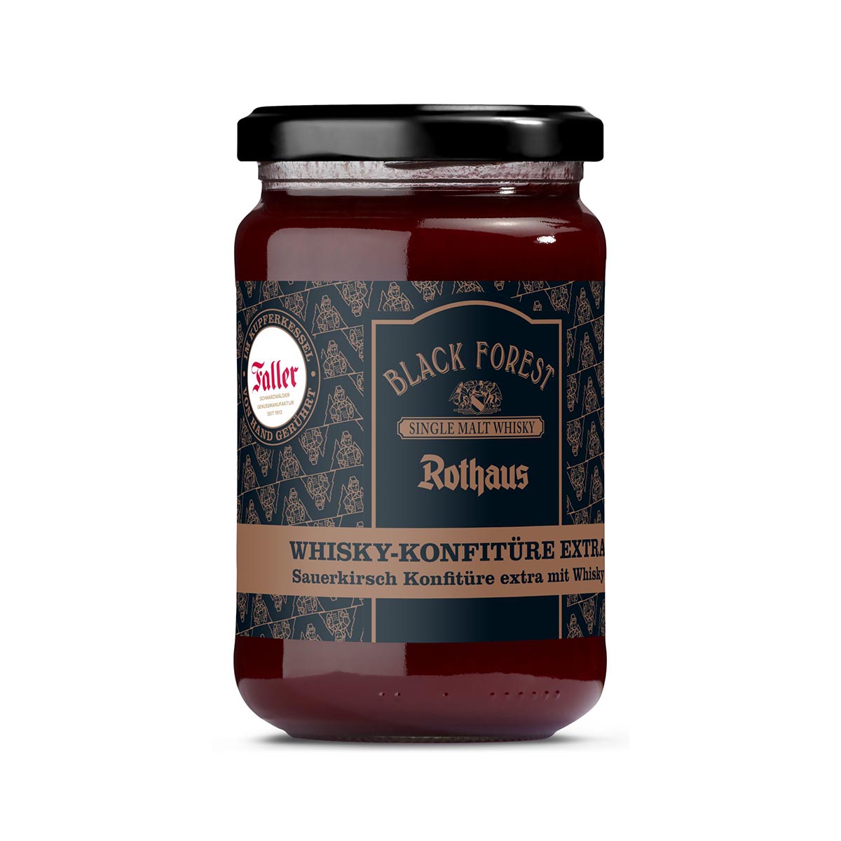 FeineHeimat Männer Konfitüren Set 3 Konfitüren Kirsch-Whisky, Bier&Hefeweizen á 330g