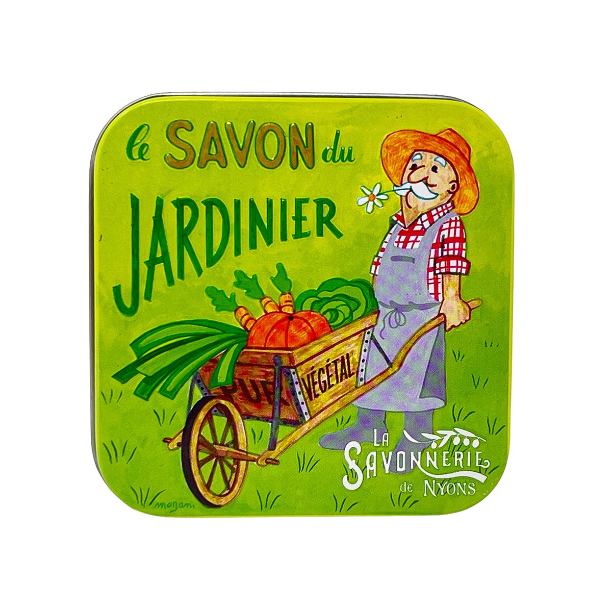 La Savonnerie De Nyons Gärtner Seife 100g in Metalldose - Natürliche Reinigung!