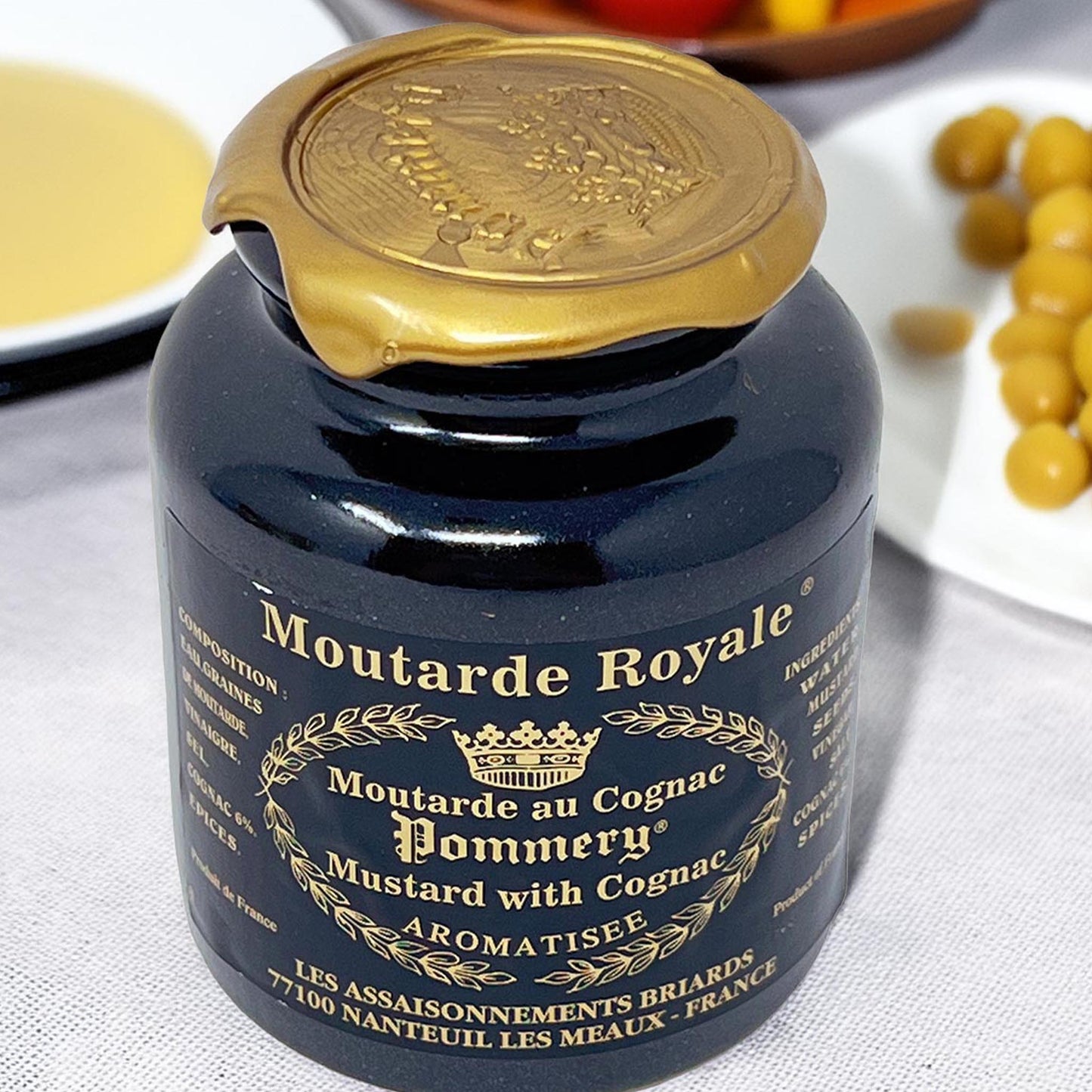 Pommery Moutarde Royale Meaux-Senf mit Cognac, körnig 250g