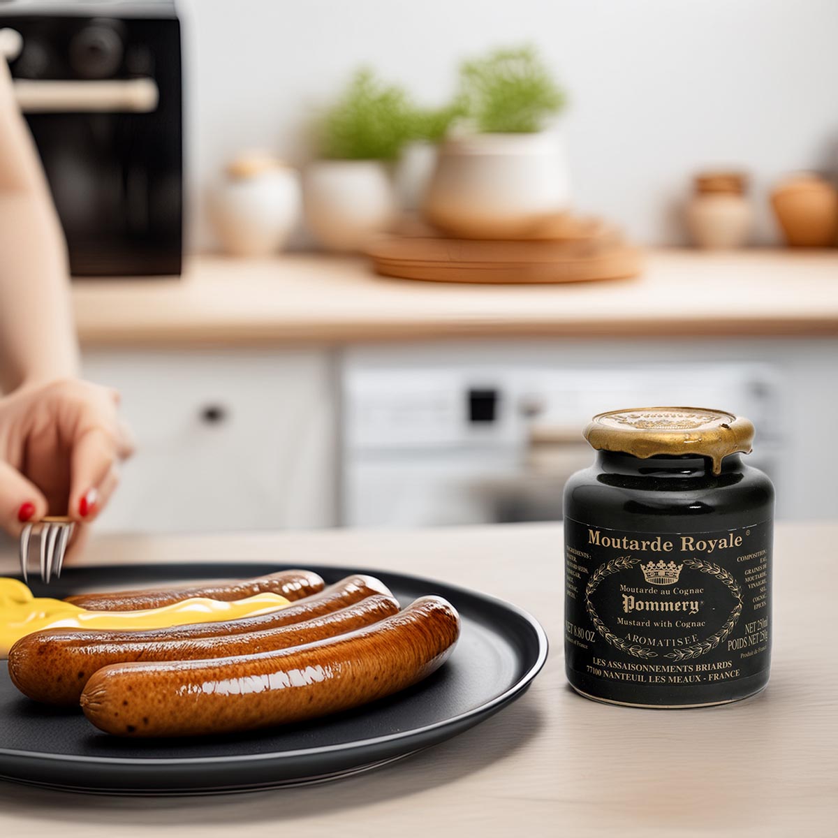 Pommery Moutarde Royale Meaux-Senf mit Cognac, körnig 250g