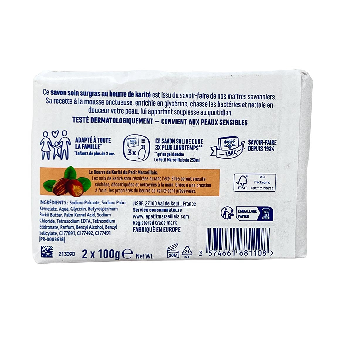 Le Petit Marseillais Seife mit Sheabutter 2x100g – Sanfte Pflege aus Frankreich