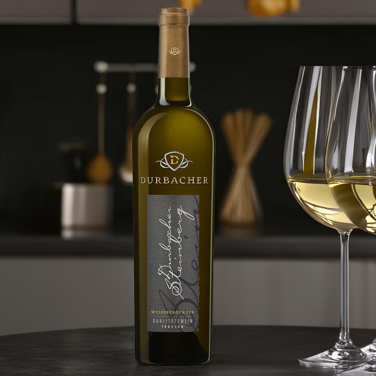 Durbacher STEINBERG Weißburgunder QBA trocken 0,75 Liter