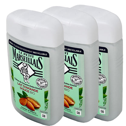 Le Petit Marseillais Duschgel: Mandelmilch für sanfte Pflege - 3x 250 m