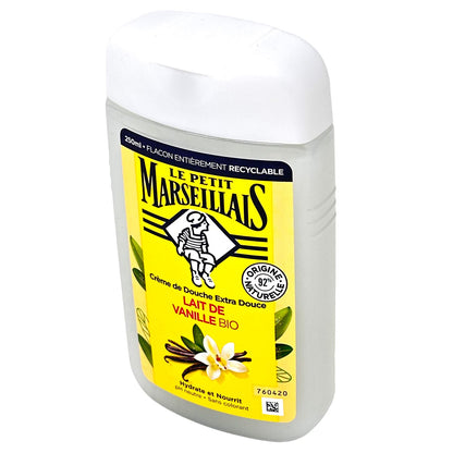 Le Petit Marseillais Duschgel mit Vanillemilch – 3x 250 ml Packung