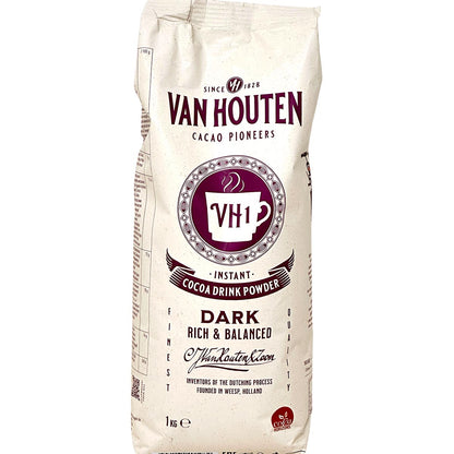 VAN HOUTEN VH1 Kakaopulver 1KG – Reichhaltiger & ausgewogener Instant Kakaodrink Genuss