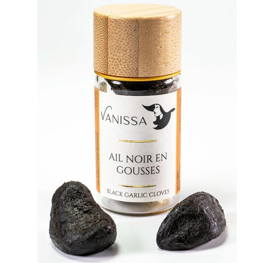 Vanissa Schwarzer Knoblauch: Intensives Aroma aus Frankreich, 15 Gramm