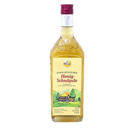 Honig Wernet Traditionsimker im Schwarzwald Honigschnäpsle Likör  0,7 Liter 35%