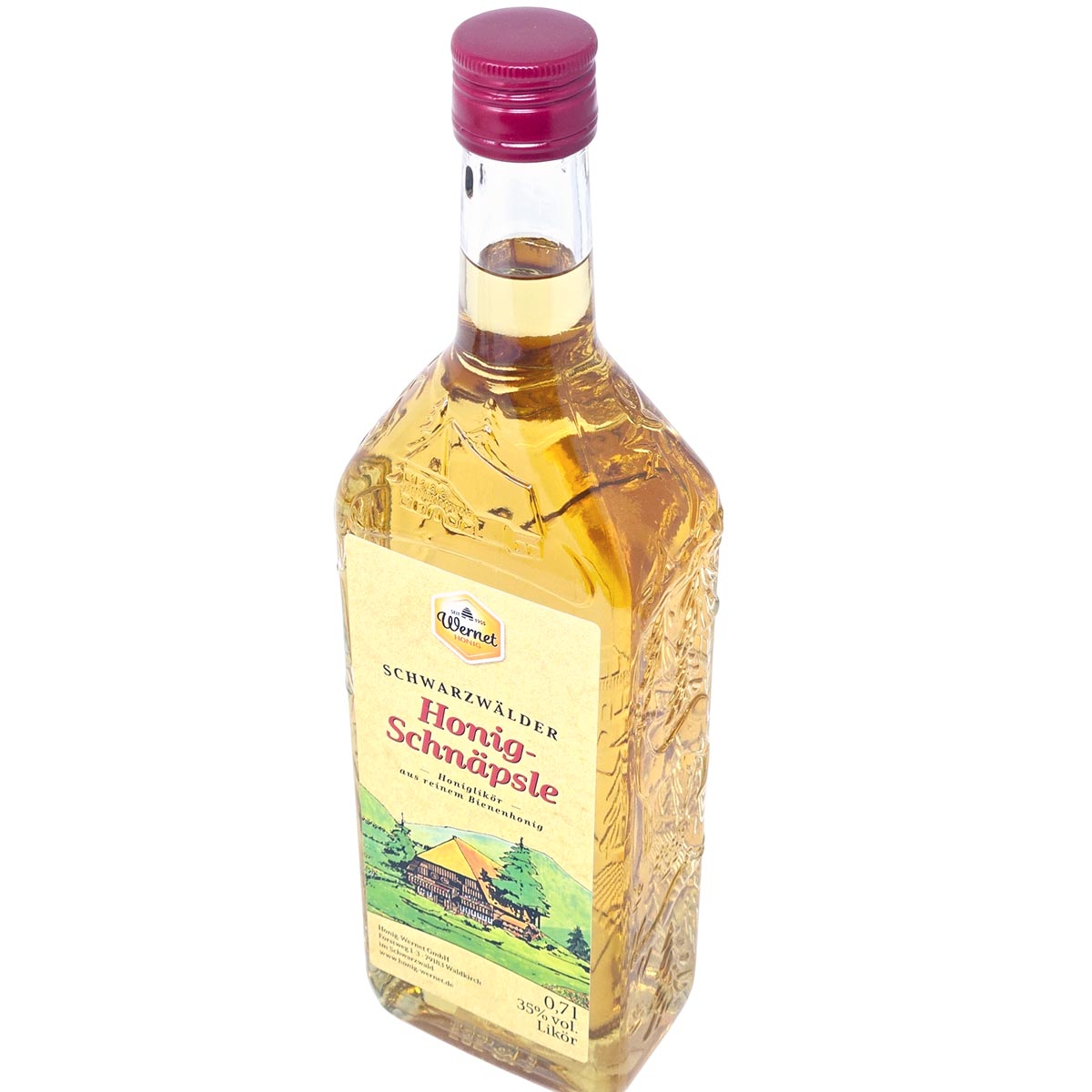 Honig Wernet Traditionsimker im Schwarzwald Honigschnäpsle Likör  0,7 Liter 35%