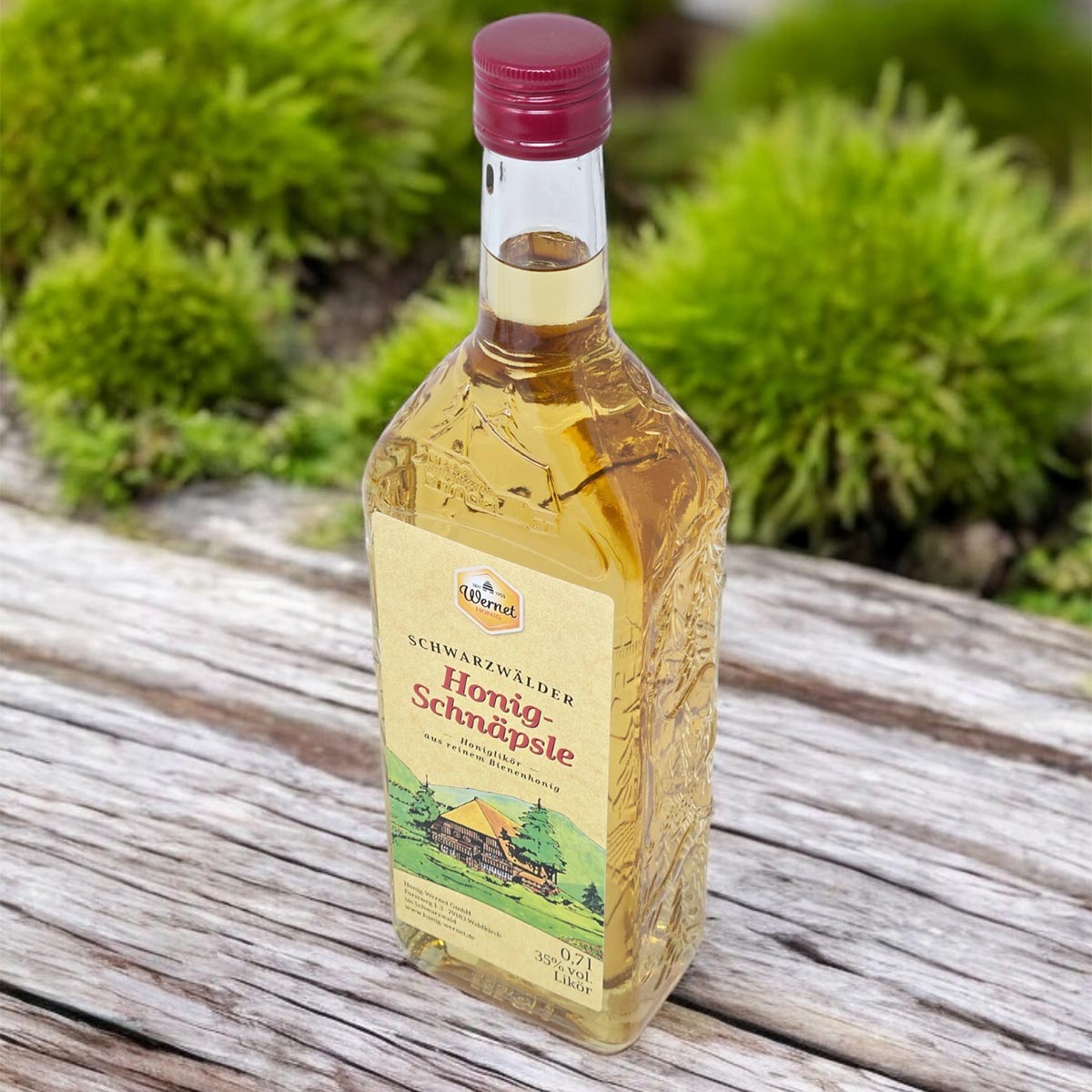 Honig Wernet Traditionsimker im Schwarzwald Honigschnäpsle Likör  0,7 Liter 35%